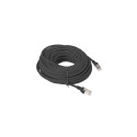 PATCHCORD CAT.5E UTP 20M BLACK FLUKE PASSED LANBERG