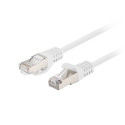 PATCHCORD CAT.6 FTP 0.25M WHITE FLUKE PASSED LANBERG 10-PACK