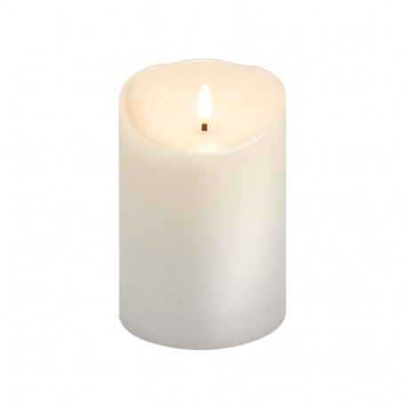 Goobay LED Real Wax Candle, white, 10 x 15 cm