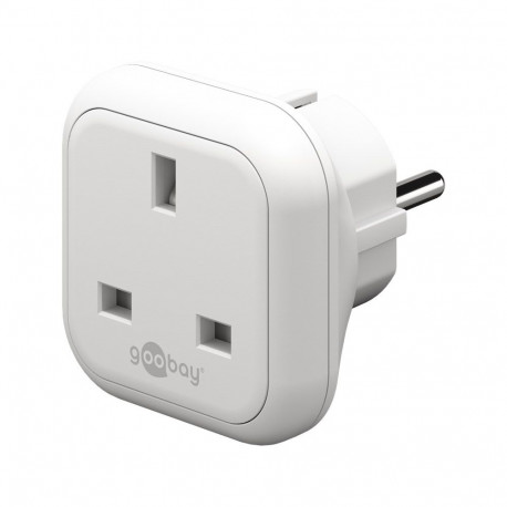 Goobay reisadapter UK-Euroopa, valge