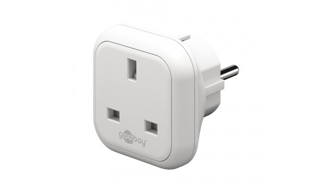 Goobay Travel Adapter UK to Europe, white