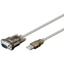 Goobay USB-to-Serial adapter läbipaistev 1.5 m
