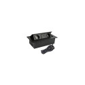 EXT CORD 2PL+USB A+C 3M BLACK
