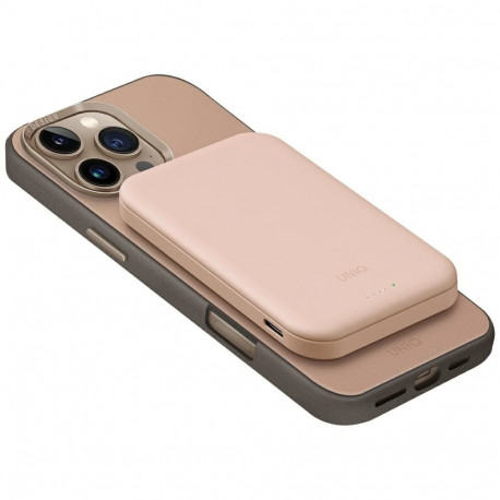Powerbank UNIQ Lyden Lexa Magnetic 5000mAh PD USB-C MagSafe pink