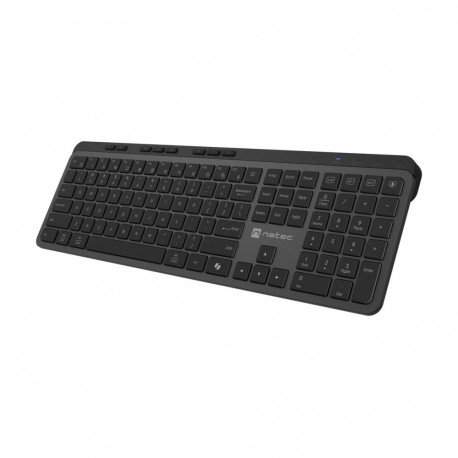 Natec Keyboard, Medusa, US Layout, X- Scissors Slim, Wireless, Black | Natec