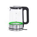 Mesko | Kettle | MS 1301b | Electric | 1850 W | 1.7 L | Glass/Stainless steel | 360° rotational base