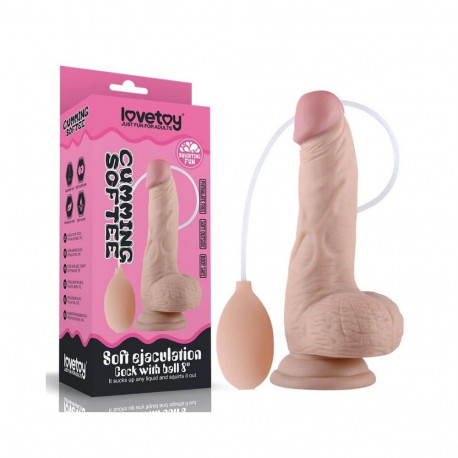 Dildo z przyssawką i z funkcją wytrysku 20,3 cm Lovetoy