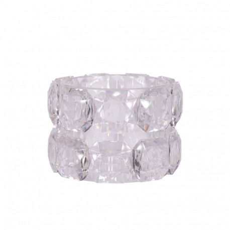 Candlestick CHANLE D7xH5.5cm, transparent