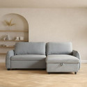 Corner sofa bed CLOUD bluish green