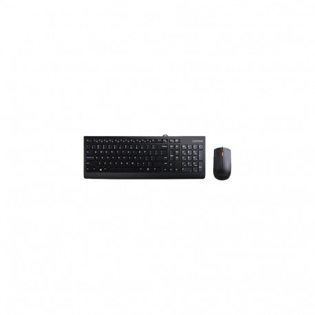 Lenovo 300 klaviatuur hiir kaasas universaalne USB QWERTY US inglise must