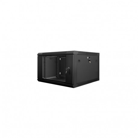 Lanberg WF01-6606-10B rack cabinet 6U Wall mounted rack Black