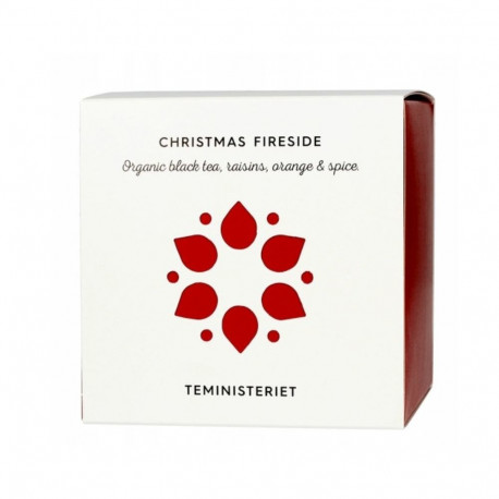 Christmas Fireside lahtine must tee 100g - Teministeriet