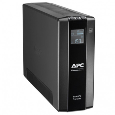 APC Back-UPS Pro, 1600VA/960W, Tower, 230V, 8x IEC C13 outlets, AVR, LCD, User Replaceable Battery