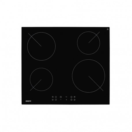 Ceramic hob Akpo PKA 58008/2 black 4 zone(s)