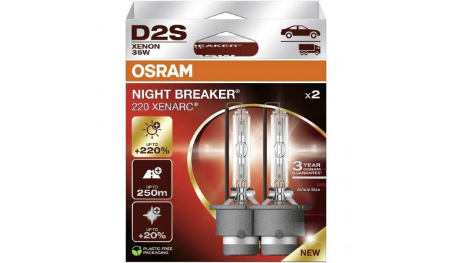 Bulb (komplekt 2 tk) D2S 85V 35W P32D-2 XENARC NIGHT BREAKER 220, valge 4500K