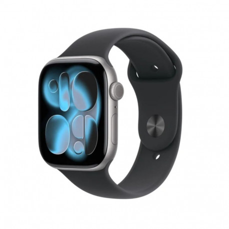 Watch Series 11 GPS+Cellular 46mm Space Grey Aluminium Case with Black Sport Band - S/M