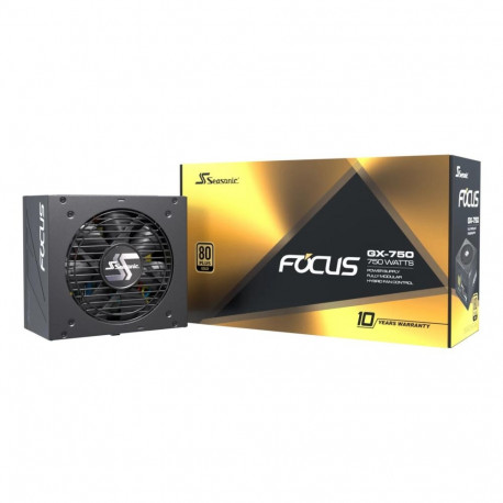 Power Supply|SEASONIC|FOCUS GX ATX 3.0|750 Watts|Efficiency 80 PLUS GOLD|MTBF 100000 hours|FOCUS-GX-