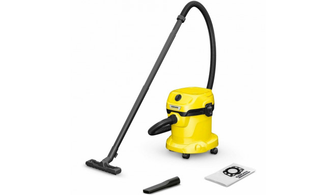 Vacuum Cleaner|KARCHER|Wet and dry vacuum cleaner WD 2 Plus V-15/4/18|Car cleaning|1000 Watts|Suctio