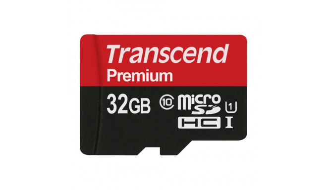 Transcend mälukaart microSDHC 32GB UHS-I Class 10 TS32GUSDCU1