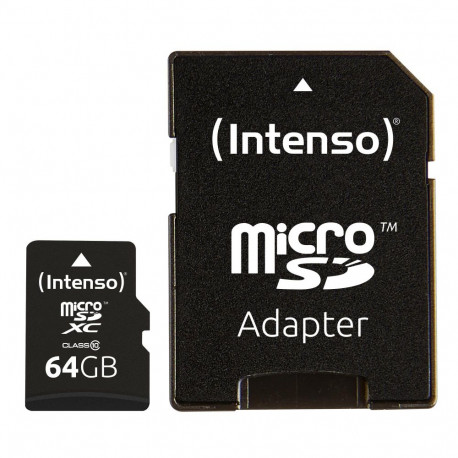 MEMORY MICRO SDXC 64GB C10/W/ADAPTER 3413490 INTENSO