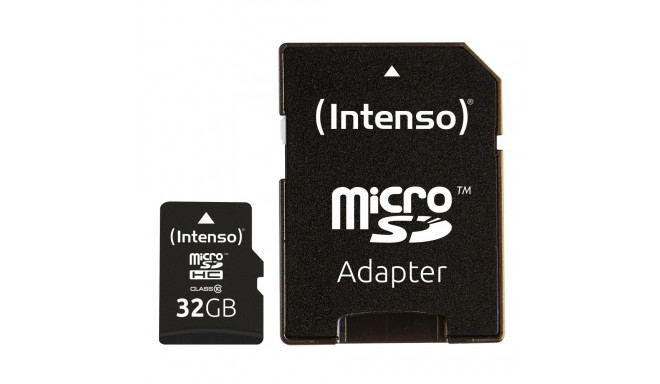 Intenso mälukaart microSDHC 32GB Class 10 + adapter (3413480)