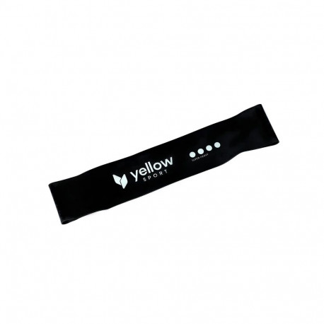Venituskumm Yellow Sport mini band ekstra raske 15-20 kg must