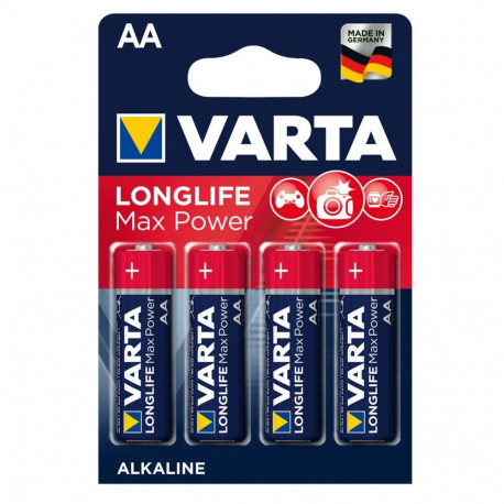 4x Varta R06 AA 1,5V alkaalsed patareid Longlife Max Power