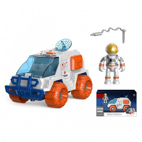 Kosmosesõiduk kosmonaudiga: valgus ja heli