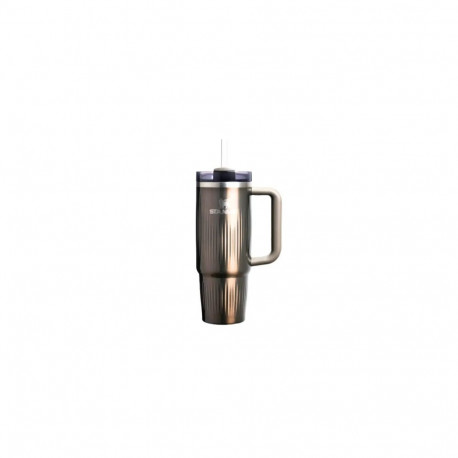 Stanley The Quencher H2.0 Fluted Thermos mug with straw 0.89L Metallic brown