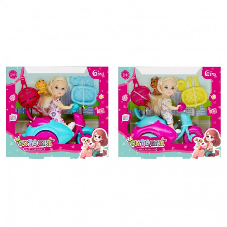 Nukk Gina rolleri ja koeraga