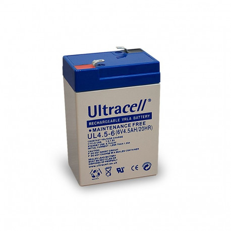 Ultracell pliiaku 6 V, 4.5 Ah (UL4.5-6)