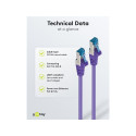 Goobay CAT 6A Patch-kaabel, S/FTP (PiMF), violetne 3 m