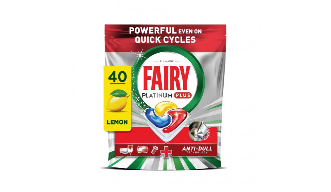 CAPS DISW FAIRY PLATINUMPLUS LEMON 40PCE