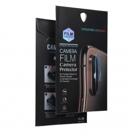 5D Full Glue Tempered Glass for Camera Lens for Samsung S25 FE black