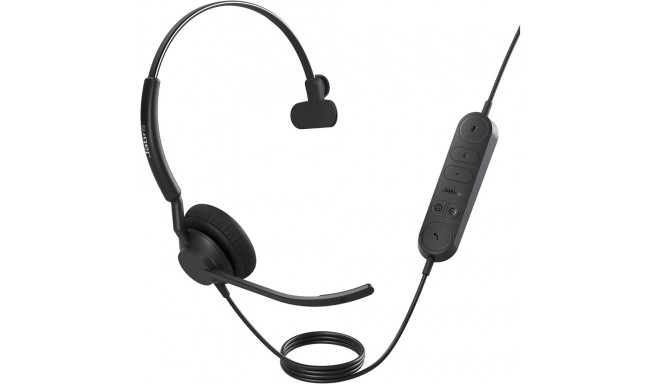 Jabra Engage 40, Headset (black, mono, UC, USB-C, inline link)