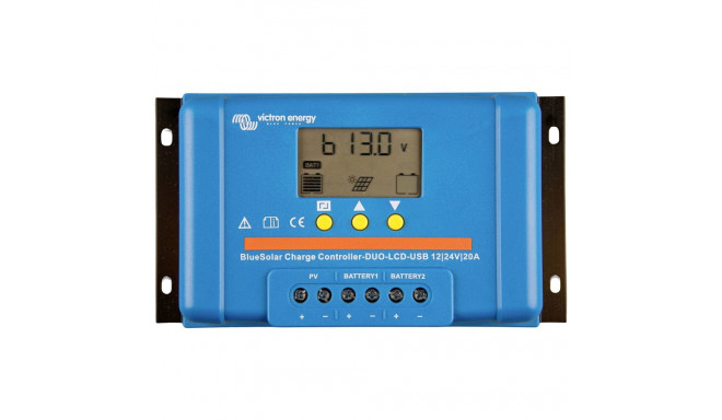 Regulaator PWM DUO LCD&USB 12/24V-20A