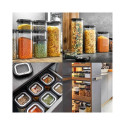 GEFU 12807 Rectangular Set 1.4 L Black, Transparent 3 pc(s)