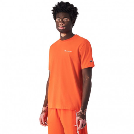 Koszulka męska Champion SS Tee pomarańczowa 220264 OS014 2XL