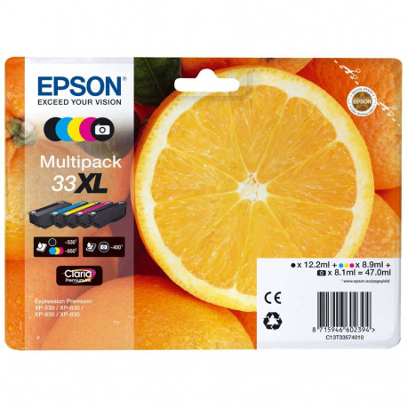Epson 33XL tindikasseti komplekt, 5 värvi