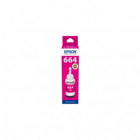 Epson 664M (C13T66434A) Ink Refill Bottle, Magenta