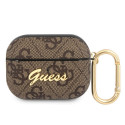 Guess - Guess 4G Script PC/PU Case for AirPods Pro Brown