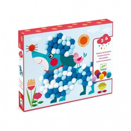 "SET CREATIVE POMPONS DOG DJ09867"