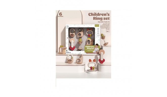 6-osaline beebi kõrinad ja närimislelude komplekt