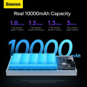Baseus Adaman2 power bank with digital display 2x USB-A / 1x USB-C 10000mAh 30W - white