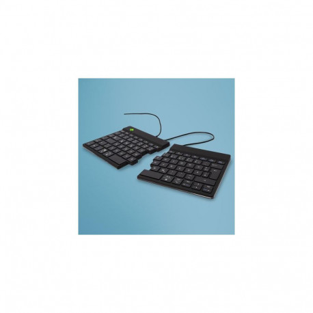 R-Go Tools Ergonomic keyboard R-Go Split Break v2 with break software, ergonomic split keyboard, QWE