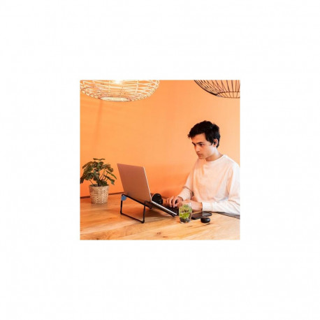 R-Go Tools Laptop stand R-Go Steel Travel, ergonomic and foldable, suitable for 10-22 inch laptop, b