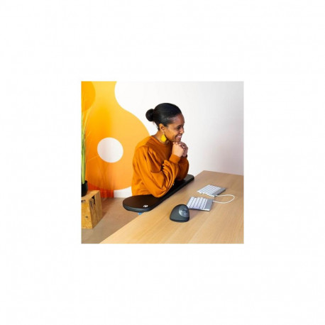 R-Go Tools Armrest R-Go, ergonomic, symmetrical, with abdominal cutout, soft foam, black