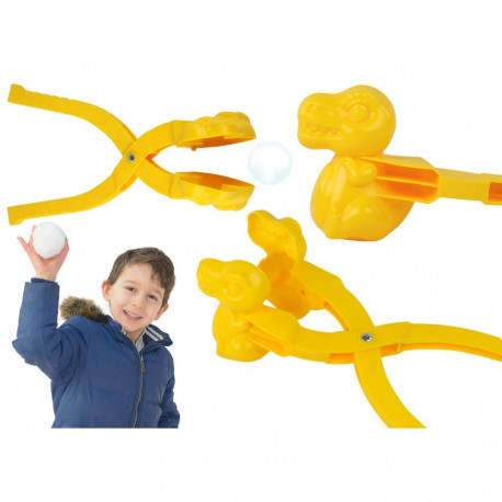 Śnieżkomat Do Śniegu Maszynka Do Robienia Śnieżek Dinozaur Żółty