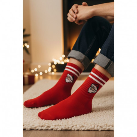 SOKISAHTEL BERNARD punased puuvillased jõulusokid 451, 676