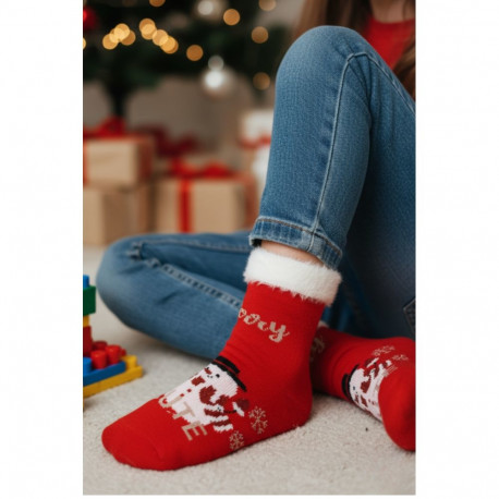 SOKISAHTEL BAIBA punased lumememmega jõulusokid lastele 439